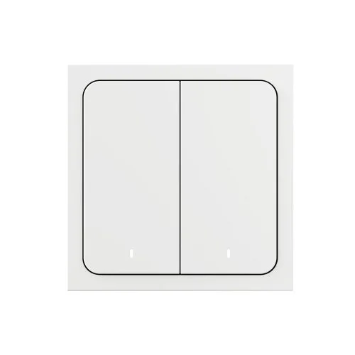 Купить Выключатель Яндекс 2 клавиши, с Zigbee беспроводной (YNDX-00535) Выключатель Яндекс 2 клавиши, с Zigbee беспроводной (YNDX-00535)