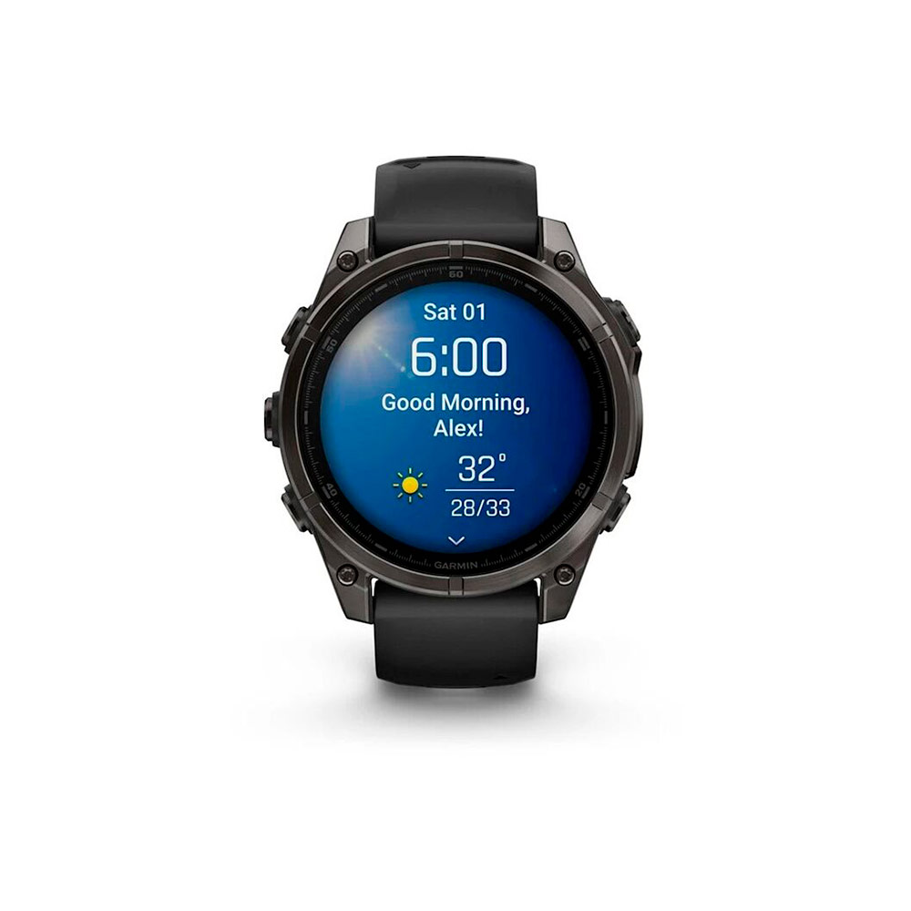 Умные часы Garmin Fenix 8 43 MM AMOLED Sapphire Titanium Carbon Gray (010-02903-21)