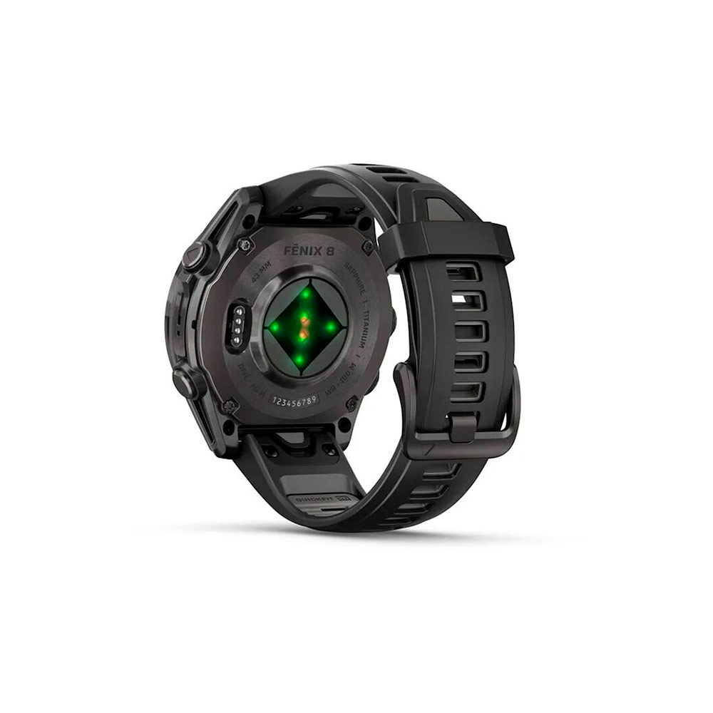 Умные часы Garmin Fenix 8 43 MM AMOLED Sapphire Titanium Carbon Gray (010-02903-21)