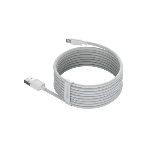 Купить Кабель Baseus Simple Wisdom Data Cable Kit USB to Lightning (2.4A, 1.5m) (TZCALZJ-02) Белый Кабель Baseus Simple Wisdom Data Cable Kit USB to Lightning (2.4A, 1.5m) (TZCALZJ-02) Белый