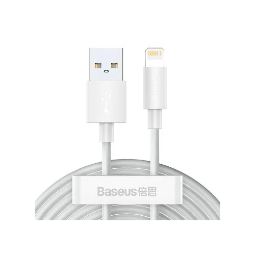 Купить Кабель Baseus Simple Wisdom Data Cable Kit USB to Lightning (2.4A, 1.5m) (TZCALZJ-02) Белый Кабель Baseus Simple Wisdom Data Cable Kit USB to Lightning (2.4A, 1.5m) (TZCALZJ-02) Белый