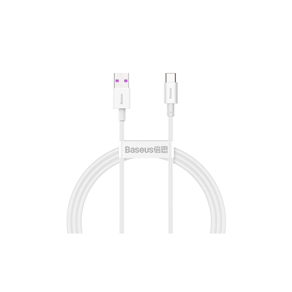 Кабель Baseus Superior Series Fast Charging Data Cable USB to Type-C (66W, 1m) (CATYS-02) Белый