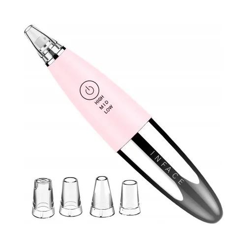Купить Вакуумный аппарат для чистки лица InFace Electric Blackhead (MS7000) Розовый Вакуумный аппарат для чистки лица InFace Electric Blackhead (MS7000) Розовый