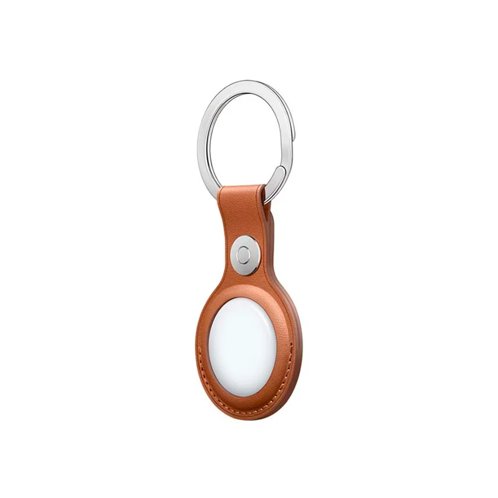 Купить Кожаный брелок Apple AirTag Leather Key Ring Saddle Brown (Коричневый) Кожаный брелок Apple AirTag Leather Key Ring Saddle Brown (Коричневый)