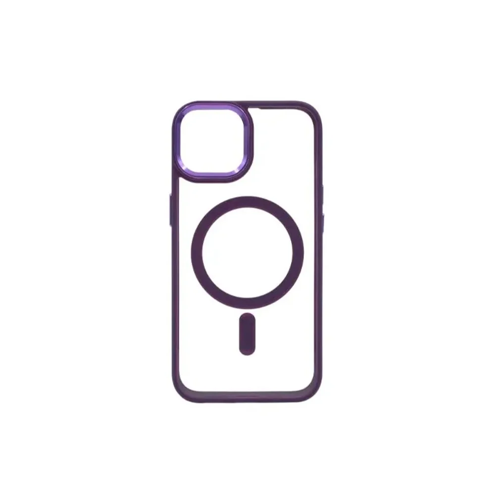 Чехол накладка FUNSHARE с MagSafe противоударный для iPhone 14 Фиолетовый