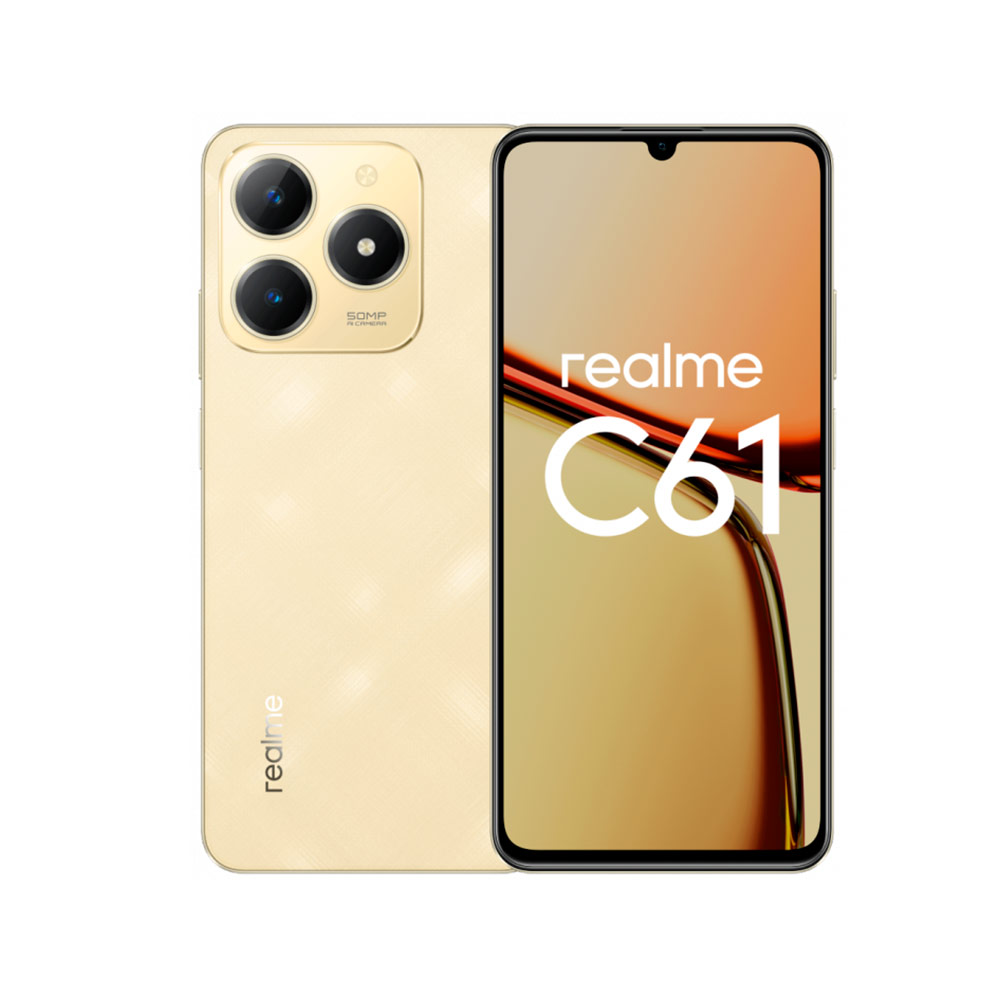 Смартфон Realme C61 8/128Gb Sparkle Gold (Золотой) RU