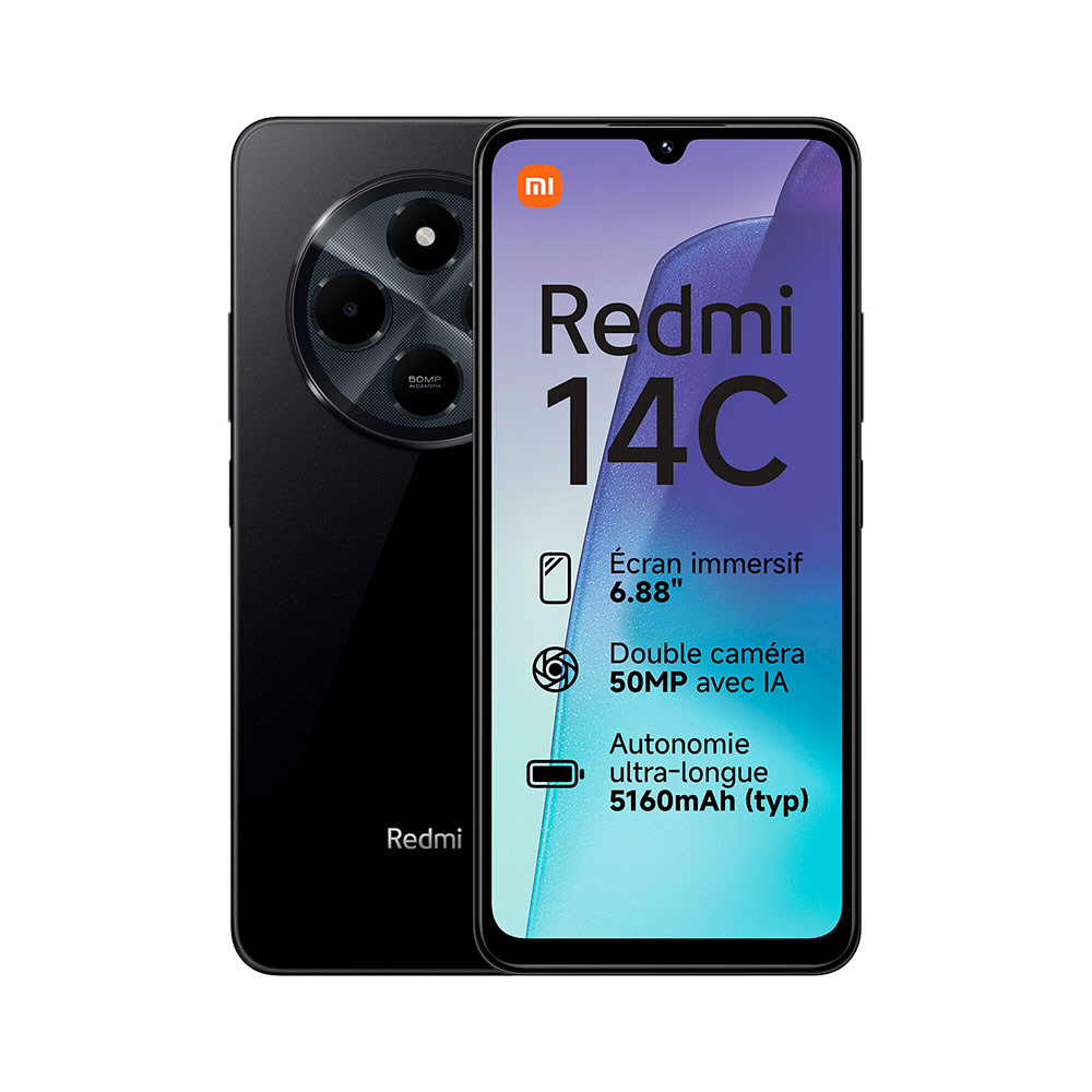 Смартфон Xiaomi Redmi 14C 8/256Gb Midnight Black (Черный) RU