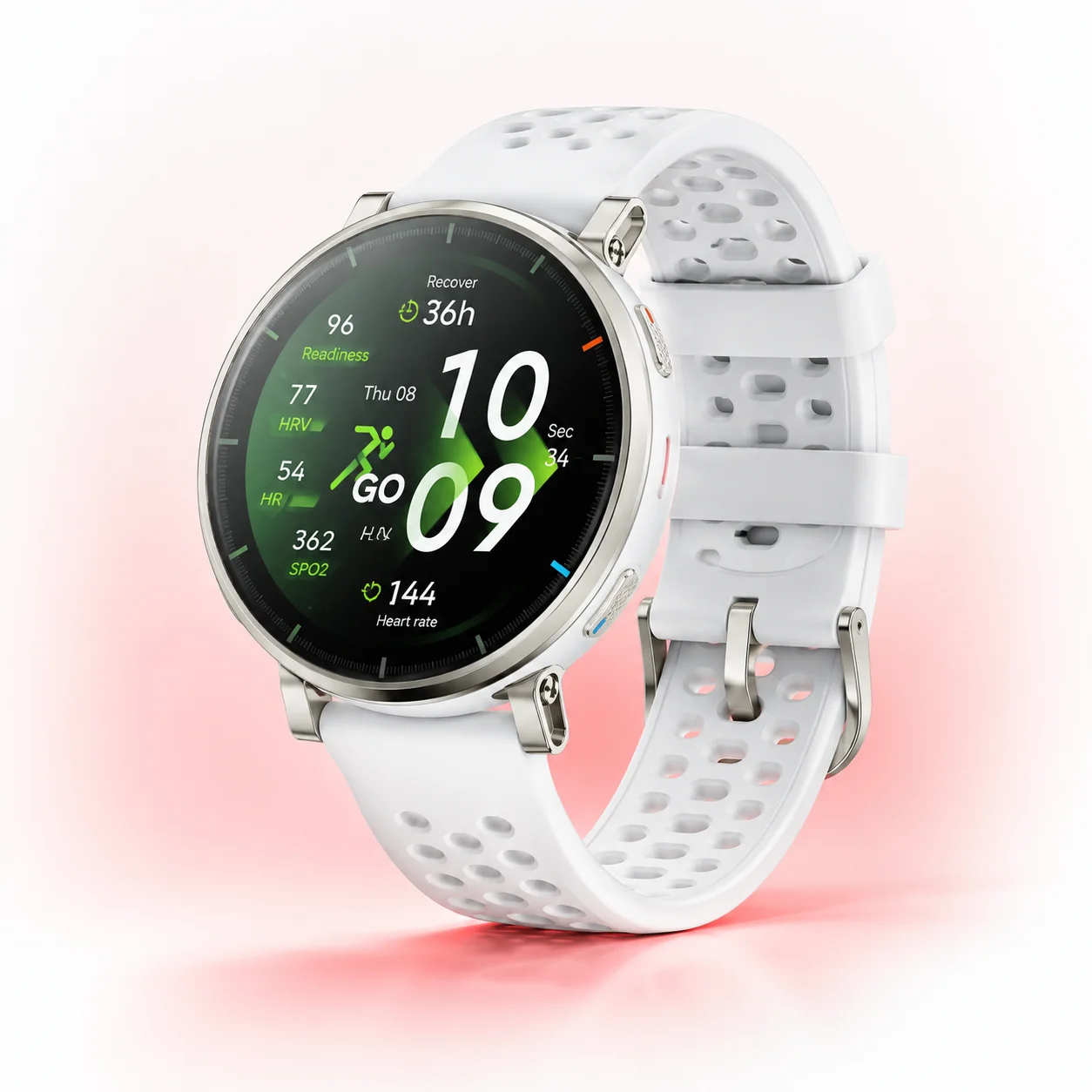 Умные часы Amazfit Active 3 Premium Aero White (Белый) k15206 EU 6 мес.
