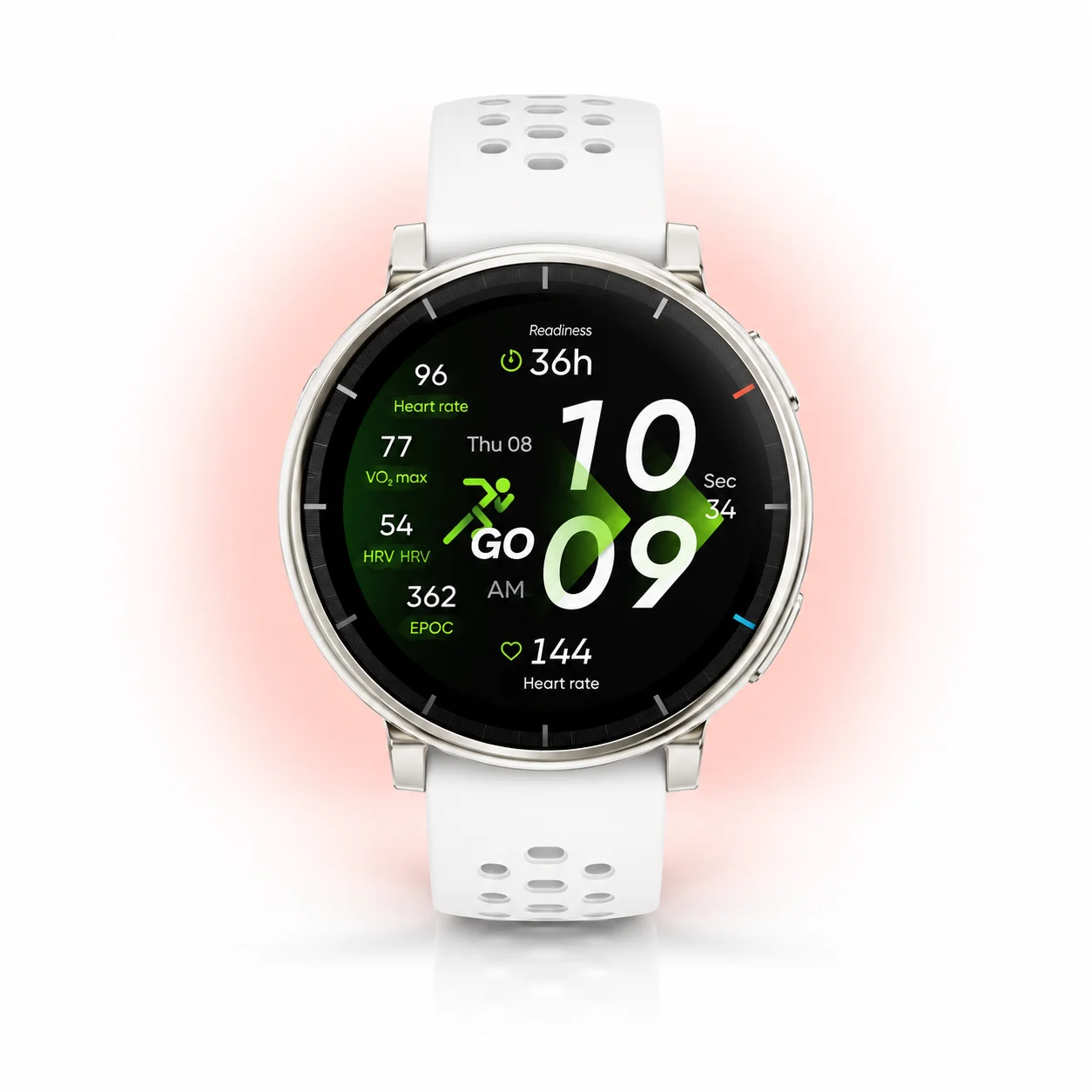 Умные часы Amazfit Active 3 Premium Aero White (Белый) k15206 EU 6 мес.