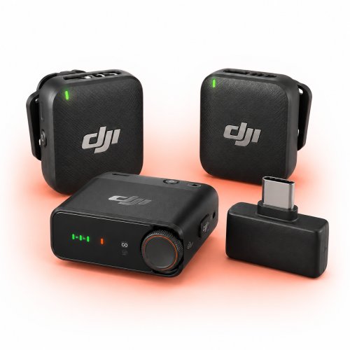 Беспроводной микрофон DJI Mic Mini (2 TX + 1 RX) + Mobile Phone Adapter CN