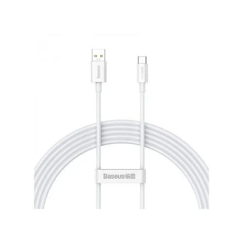 Купить Кабель Baseus Superior Series (SUPERVOOC) Fast USB to Type-C (65W, 2м) (CAYS001002) Белый Кабель Baseus Superior Series (SUPERVOOC) Fast USB to Type-C (65W, 2м) (CAYS001002) Белый