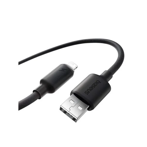 Купить Кабель Baseus Foamed Silicone Fast Charging USB to Lightning (2.4A, 1m) (E0426900) Черный Кабель Baseus Foamed Silicone Fast Charging USB to Lightning (2.4A, 1m) (E0426900) Черный