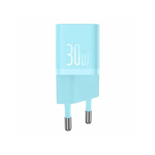 Сетевая зарядка Baseus GaN5 Fast Charger Mini1C 30W (CCGN070603) Голубой