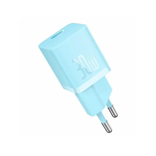 Купить Сетевая зарядка Baseus GaN5 Fast Charger Mini1C 30W (CCGN070603) Голубой Сетевая зарядка Baseus GaN5 Fast Charger Mini1C 30W (CCGN070603) Голубой