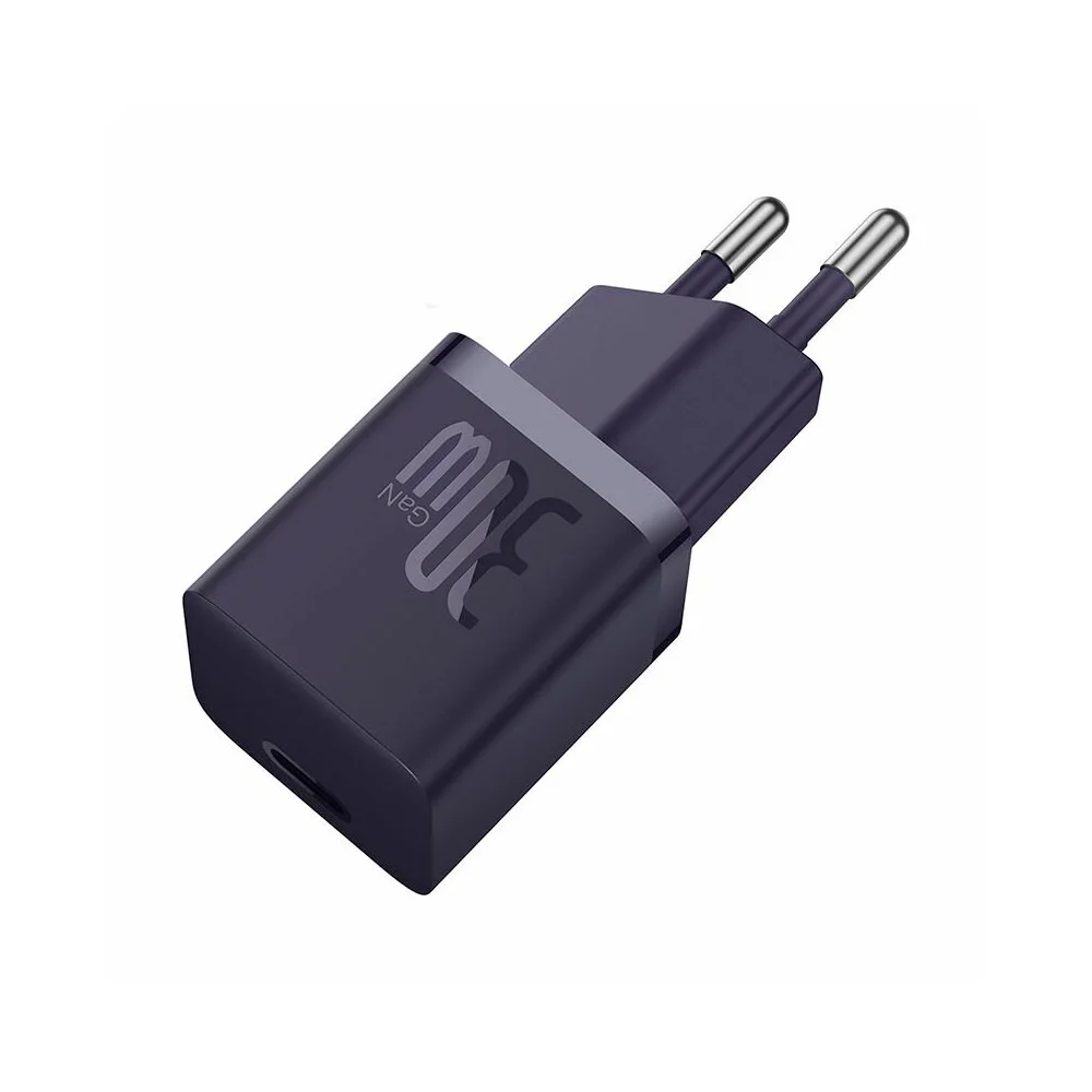 Купить Сетевая зарядка Baseus GaN5 Fast Charger Mini1C 30W (CCGN070705) Фиолетовый Сетевая зарядка Baseus GaN5 Fast Charger Mini1C 30W (CCGN070705) Фиолетовый