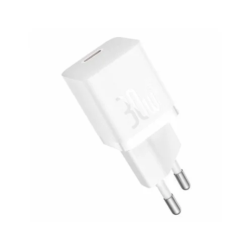 Сетевая зарядка Baseus GaN5 Fast Charger Mini1C 30W (CCGN070502) Белый