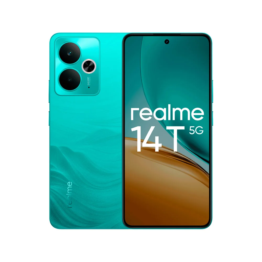 Смартфон Realme 14T 5G 8/128Gb Surf Green (Зеленый) RU