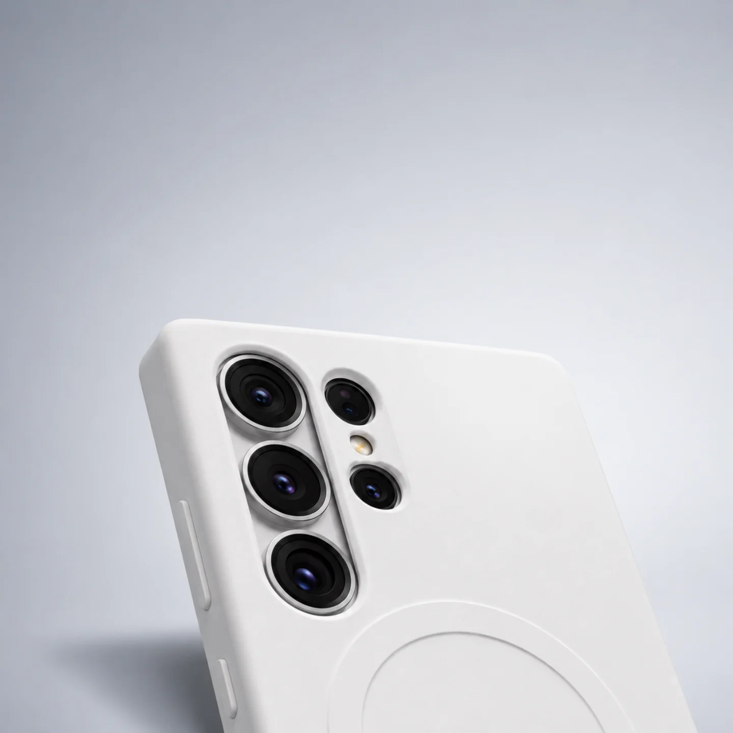 Чехол Samsung S25 Ultra Silicone Case (MagSafe) Белый