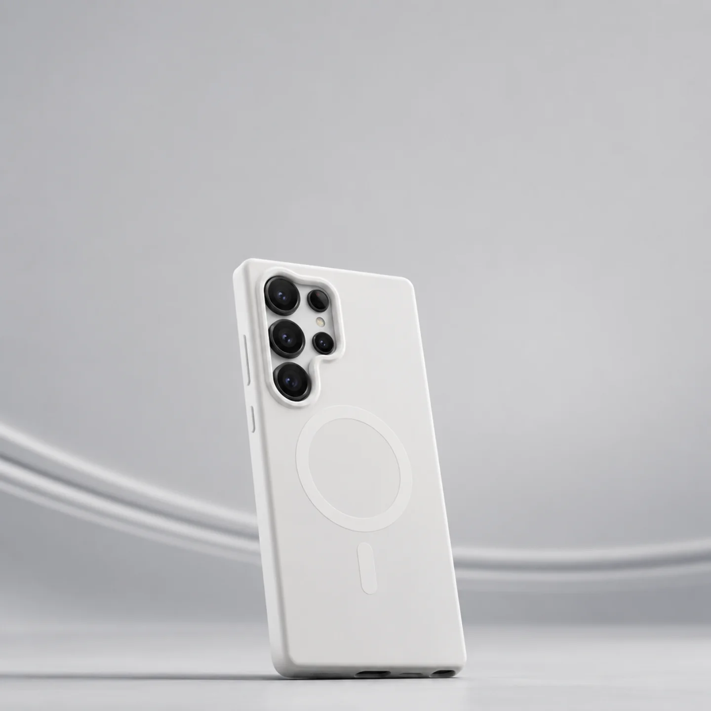 Чехол Samsung S25 Ultra Silicone Case (MagSafe) Белый