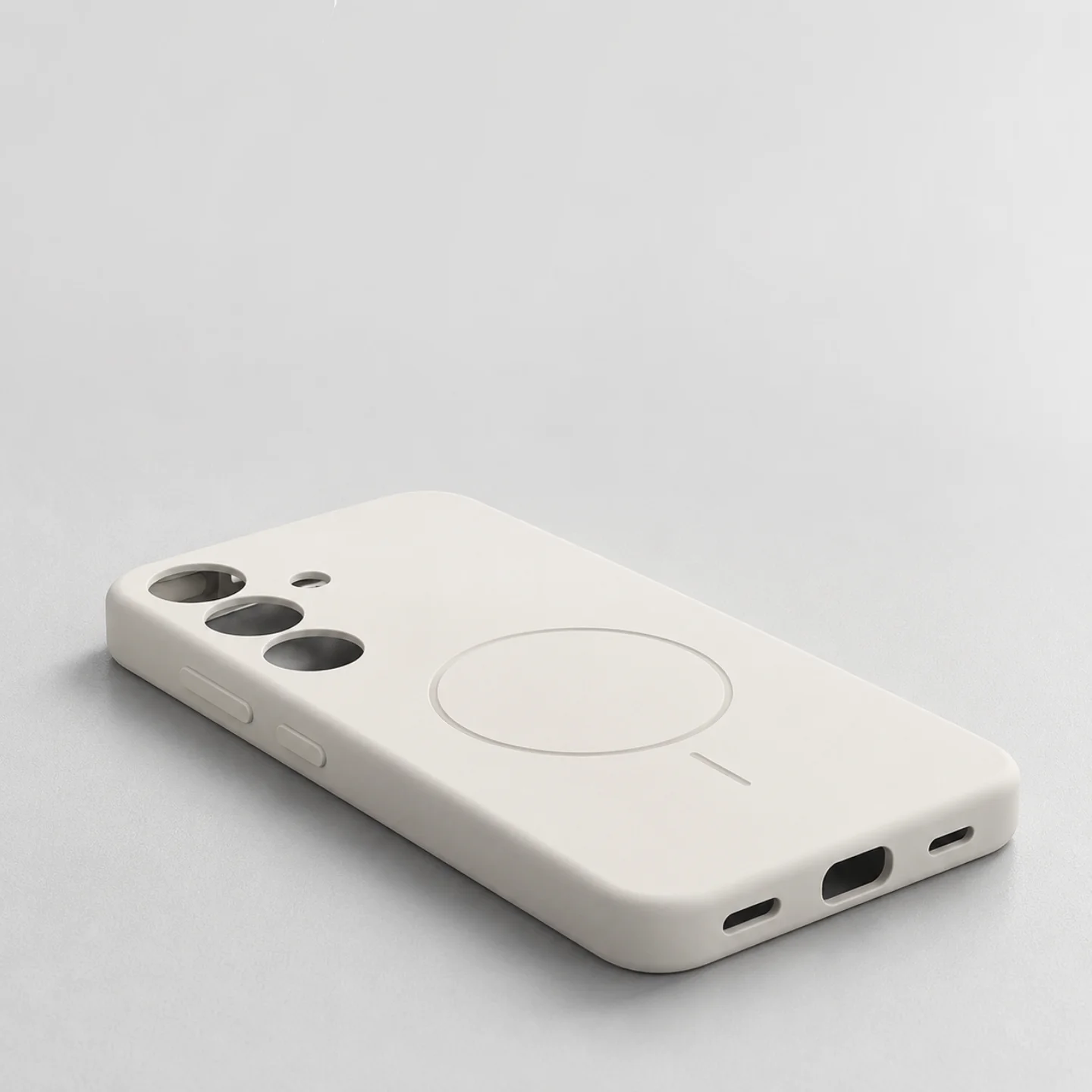 Samsung S25 Silicone Case (MagSafe) Белый