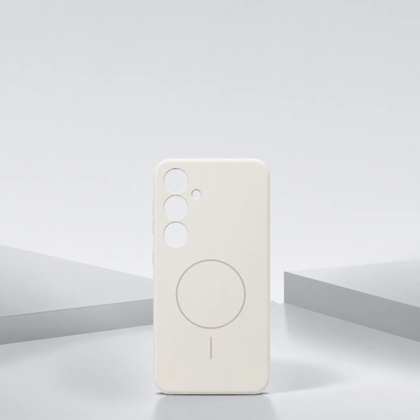 Samsung S25 Silicone Case (MagSafe) Белый