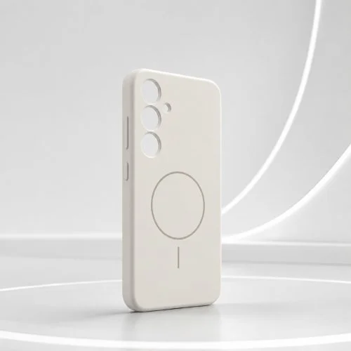 Samsung S25 Silicone Case (MagSafe) Белый