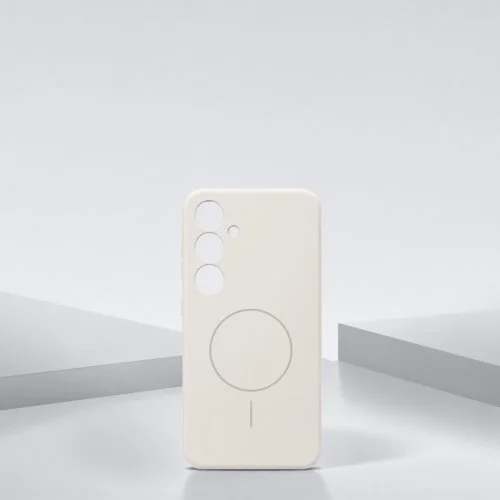 Samsung S25 Silicone Case (MagSafe) Белый