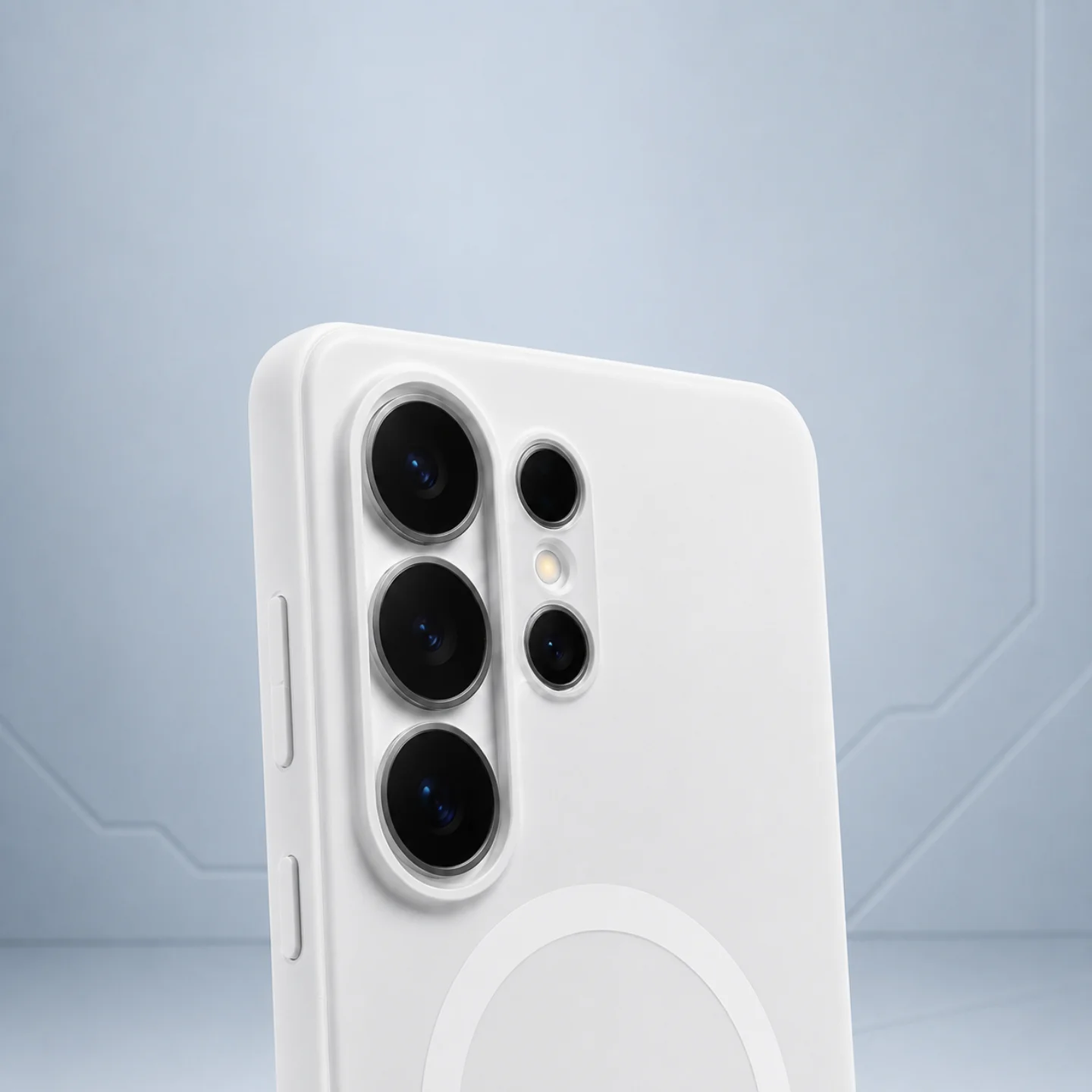 Чехол Samsung S26 Silicone Case (MagSafe) Белый