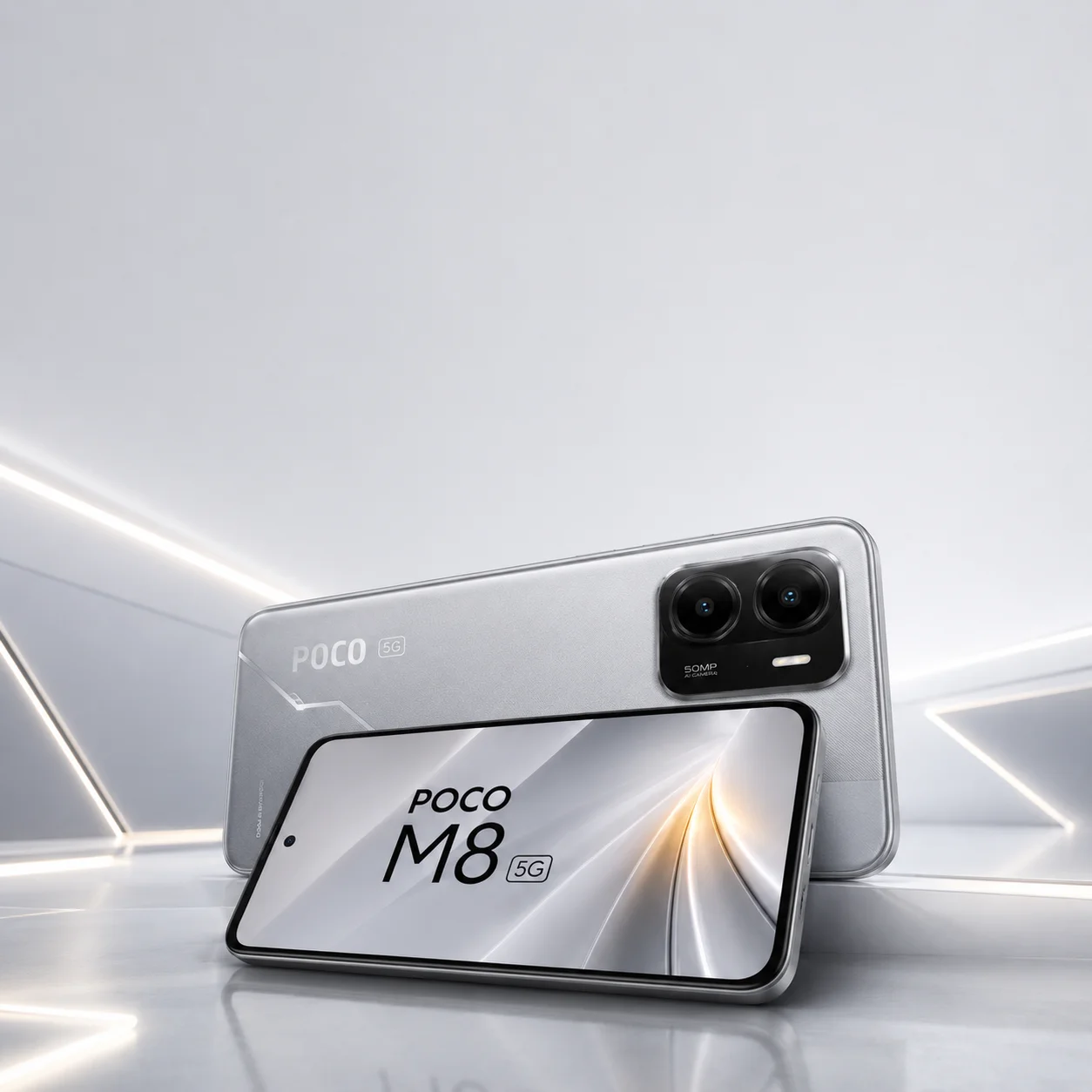 Xiaomi Poco M8 5G 8/256Gb (RU) Silver (Серебряный)
