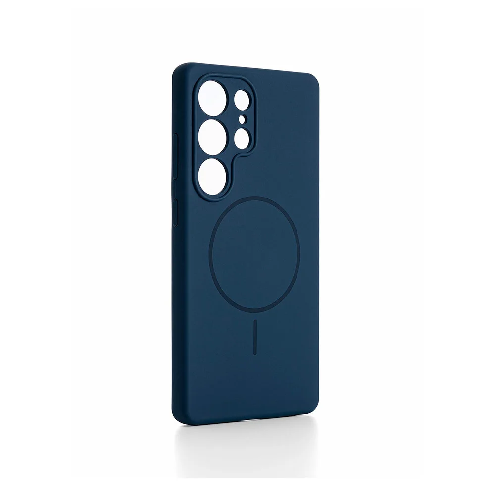 Купить Чехол для Samsung Galaxy S25 Ultra Silicone Case (MagSafe) Синий Чехол для Samsung Galaxy S25 Ultra Silicone Case (MagSafe) Синий
