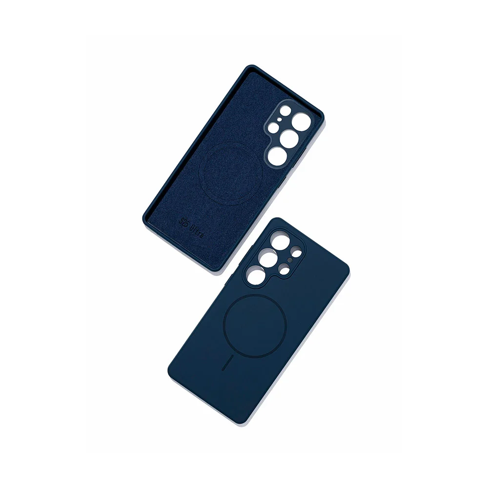 Купить Чехол для Samsung Galaxy S25 Ultra Silicone Case (MagSafe) Синий Чехол для Samsung Galaxy S25 Ultra Silicone Case (MagSafe) Синий