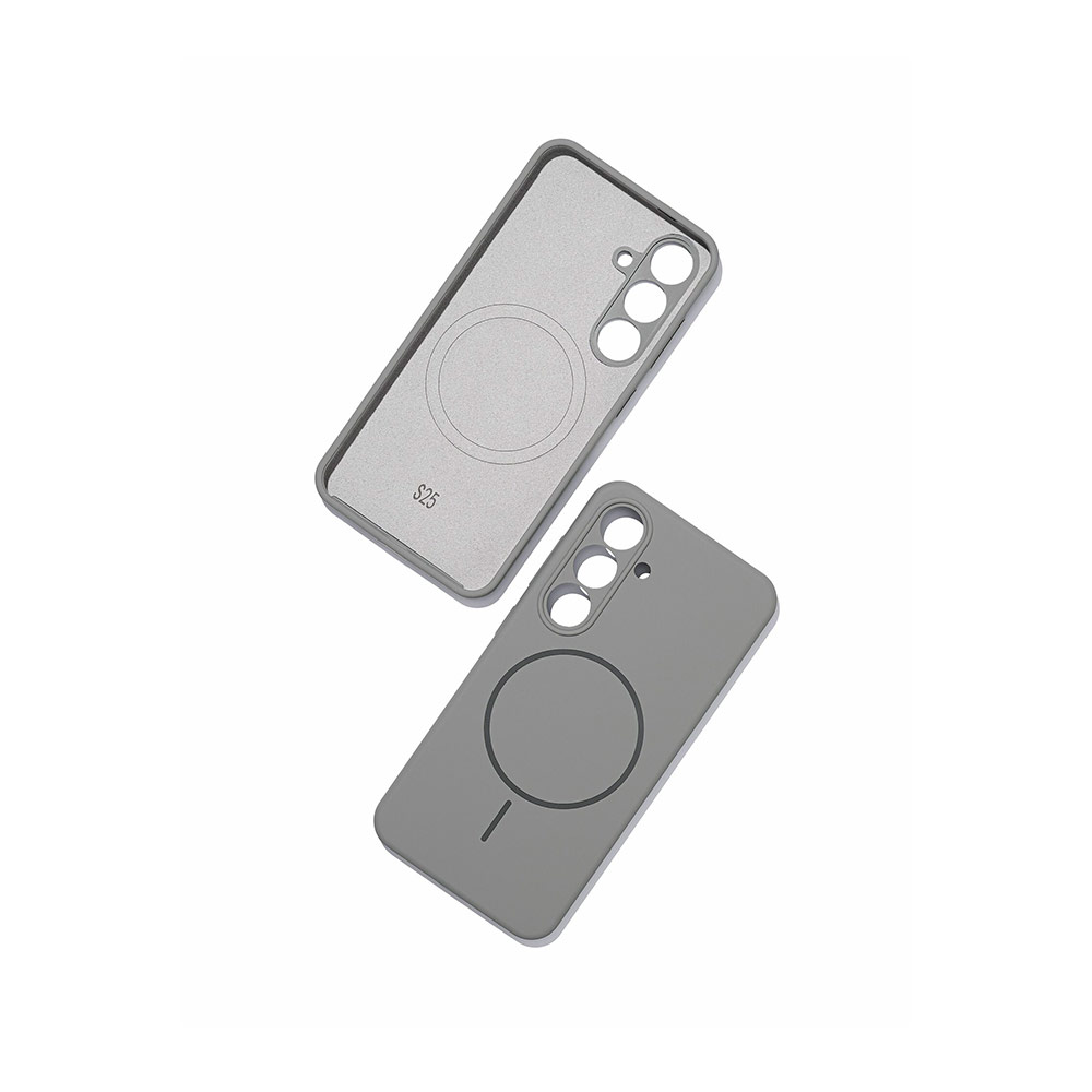 Чехол для Samsung Galaxy S25 Silicone Case (MagSafe) Серый