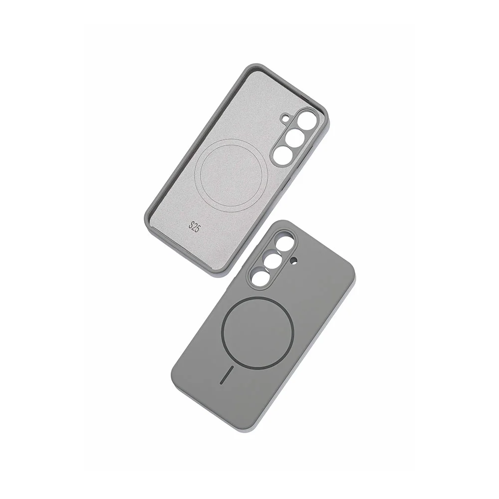Купить Чехол для Samsung Galaxy S25 Silicone Case (MagSafe) Серый Чехол для Samsung Galaxy S25 Silicone Case (MagSafe) Серый
