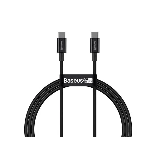 Купить Кабель Baseus Type-C Type-C Superior (100W, 1м) (CATYS-B01) Черный Кабель Baseus Type-C Type-C Superior (100W, 1м) (CATYS-B01) Черный