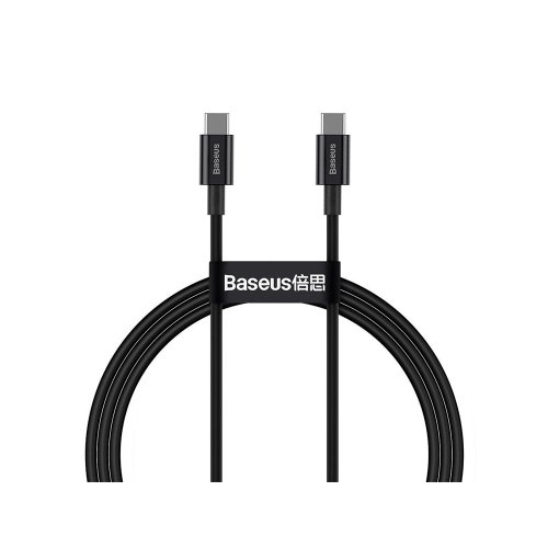 Кабель Baseus Type-C Type-C Superior (100W, 2м) (CATYS-C01) Черный