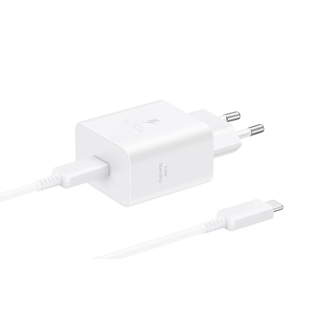 Сетевая зарядка Samsung (EP-T4511) 45W Белый + кабель Type-C