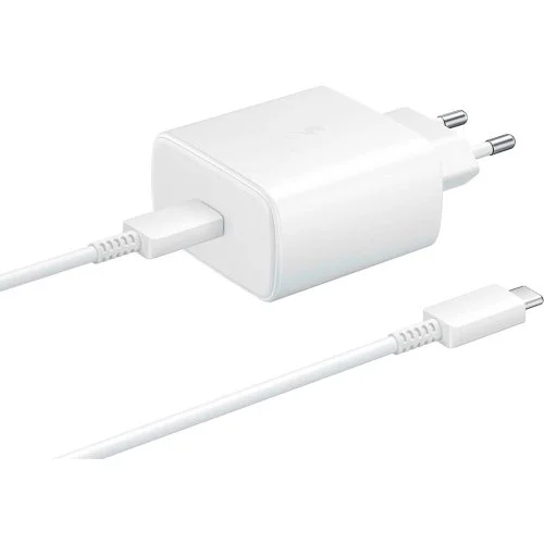Купить Сетевая зарядка Samsung (EP-TA845) 45W Белый + кабель Type-C Сетевая зарядка Samsung (EP-TA845) 45W Белый + кабель Type-C