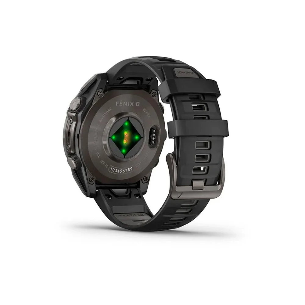 Умные часы Garmin Fenix 8 47 MM AMOLED Sapphire Titanium Carbon Gray (010-02904-21)