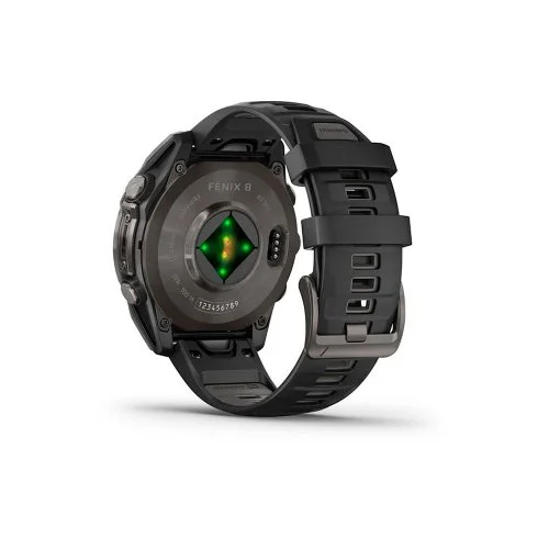 Умные часы Garmin Fenix 8 47 MM AMOLED Sapphire Titanium Carbon Gray (010-02904-21)
