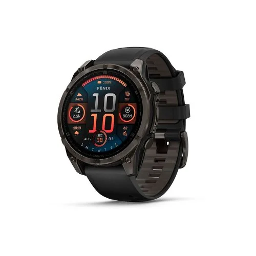 Умные часы Garmin Fenix 8 47 MM AMOLED Sapphire Titanium Carbon Gray (010-02904-21)