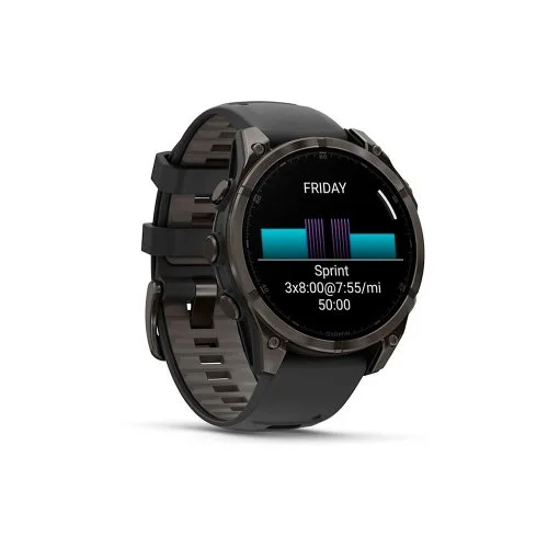 Умные часы Garmin Fenix 8 47 MM AMOLED Sapphire Titanium Carbon Gray (010-02904-21)