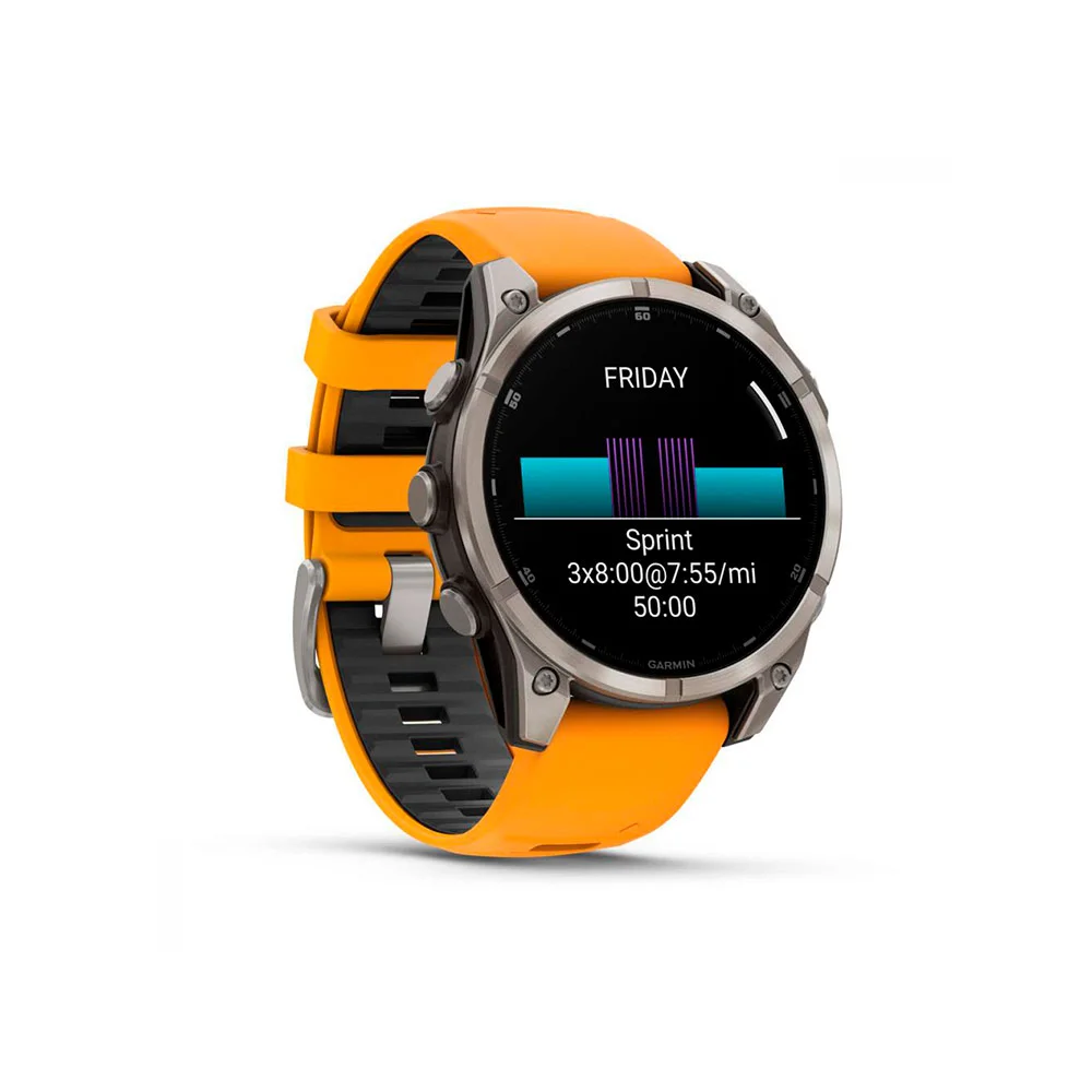 Умные часы Garmin Fenix 8 47 MM AMOLED Sapphire Titanium Spark (010-02904-11)