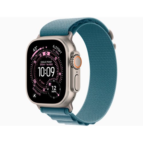 Умные часы Apple Watch Ultra 3 49mm Natural Titanium, Light Blue Alpine Loop L (US)