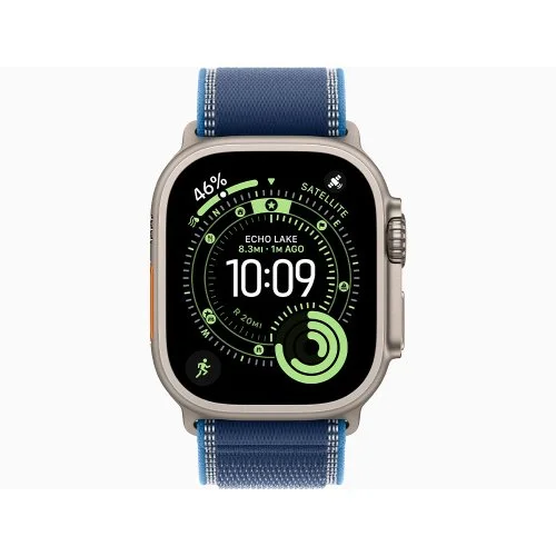 Умные часы Apple Watch Ultra 3 49mm Natural Titanium, Blue/Bright Blue Trail Loop S/M (US)