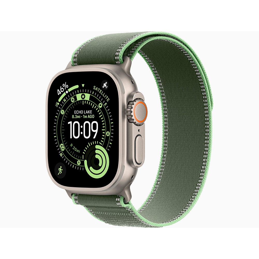 Умные часы Apple Watch Ultra 3 49mm Natural Titanium, Green/Neon Trail Loop M/L (US)