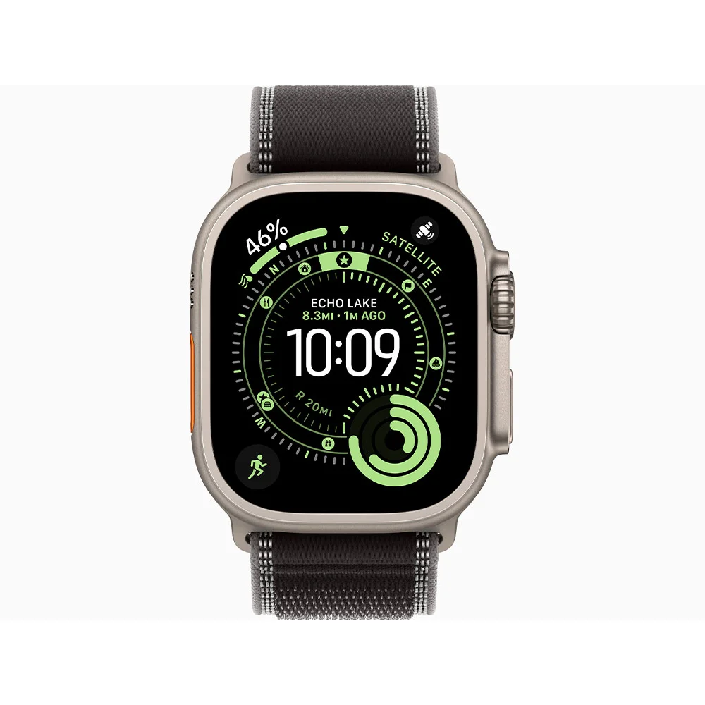 Умные часы Apple Watch Ultra 3 49mm Natural Titanium, Black/Charcoal Trail Loop S/M (US)