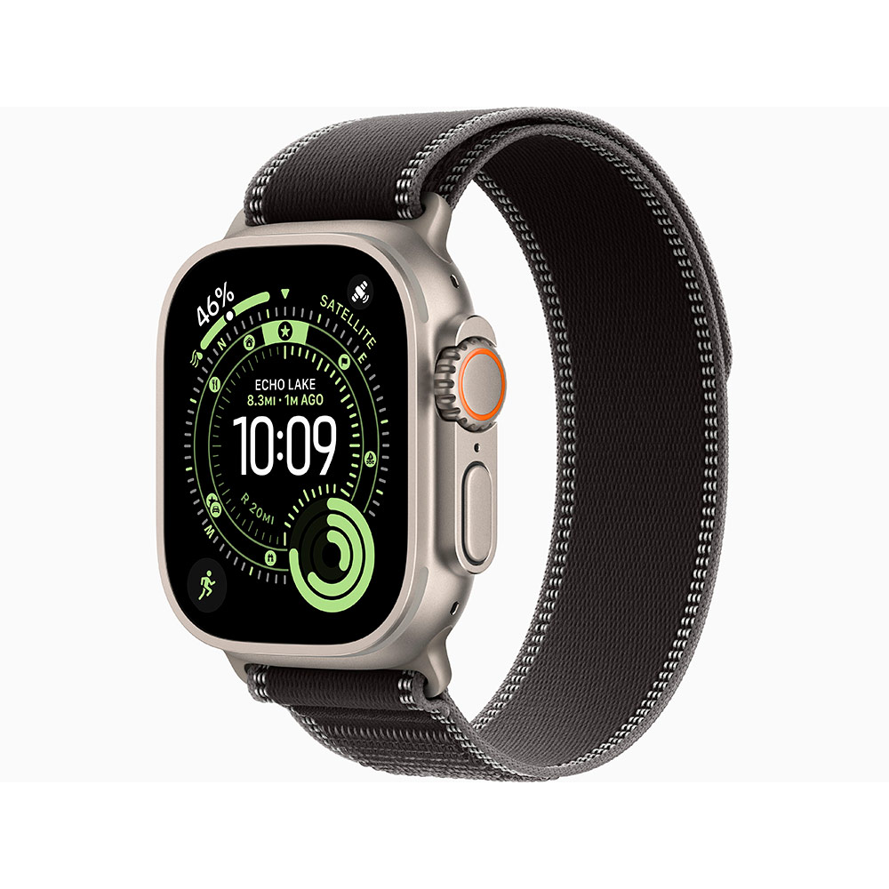 Умные часы Apple Watch Ultra 3 49mm Natural Titanium, Black/Charcoal Trail Loop M/L (US)