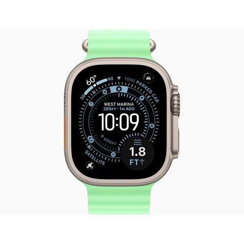 Умные часы Apple Watch Ultra 3 49mm Natural Titanium, Neon Green Ocean Band (US)