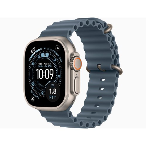 Умные часы Apple Watch Ultra 3 49mm Natural Titanium, Anchor Blue Ocean Band (US)