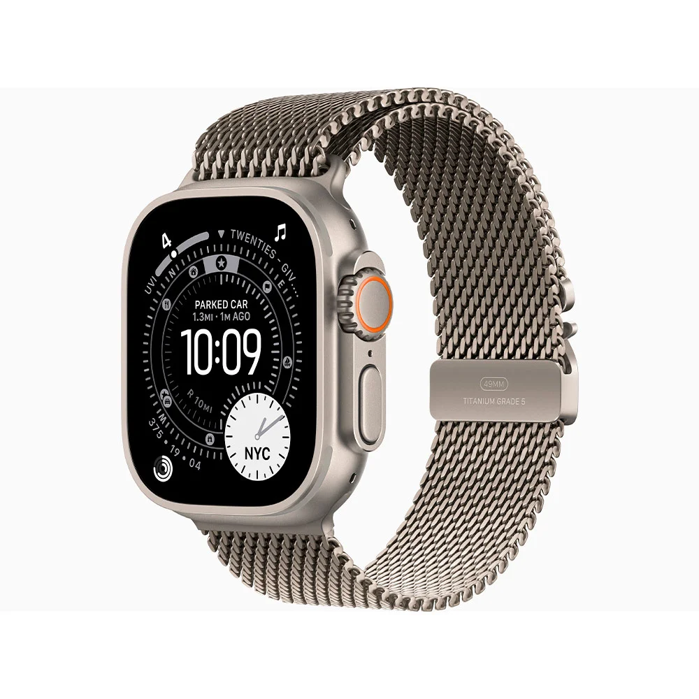 Умные часы Apple Watch Ultra 3 49mm Natural Titanium, Natural Milanese M (US)
